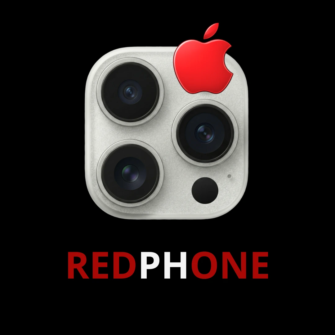 Logotipo de RedPhone RC sobre fondo oscuro.